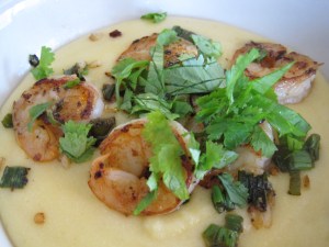 shrimp and polenta