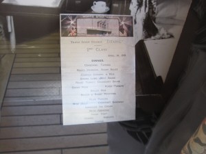 second class titanic menu