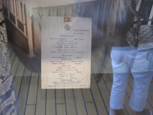 first class titanic menu