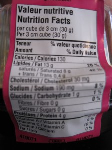 la tentation de laurier nutrition facts