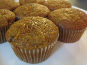 whole wheat carrot muffin